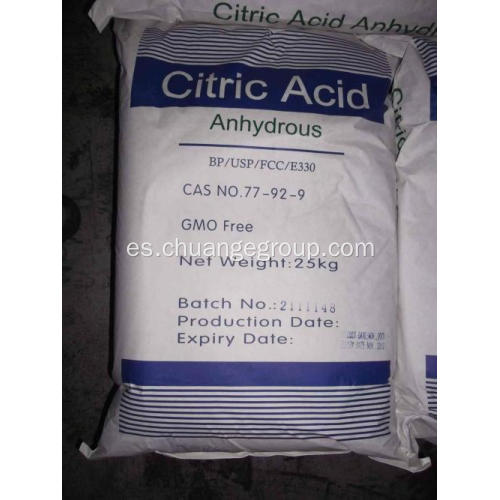 Grado alimentario de monohidrato de ácido cítrico para aceite de cocción